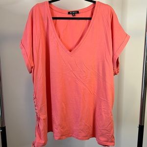 Top blouse size 3 X salmon pink REBEL